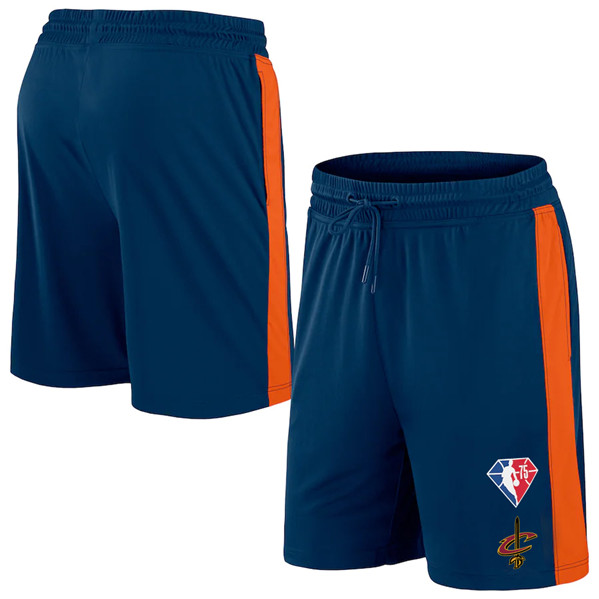 Men's Cleveland Cavaliers Navy Shorts - Click Image to Close